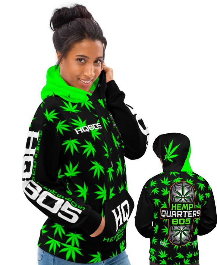 HempQuarters Neon Green Hoodie product image (1)