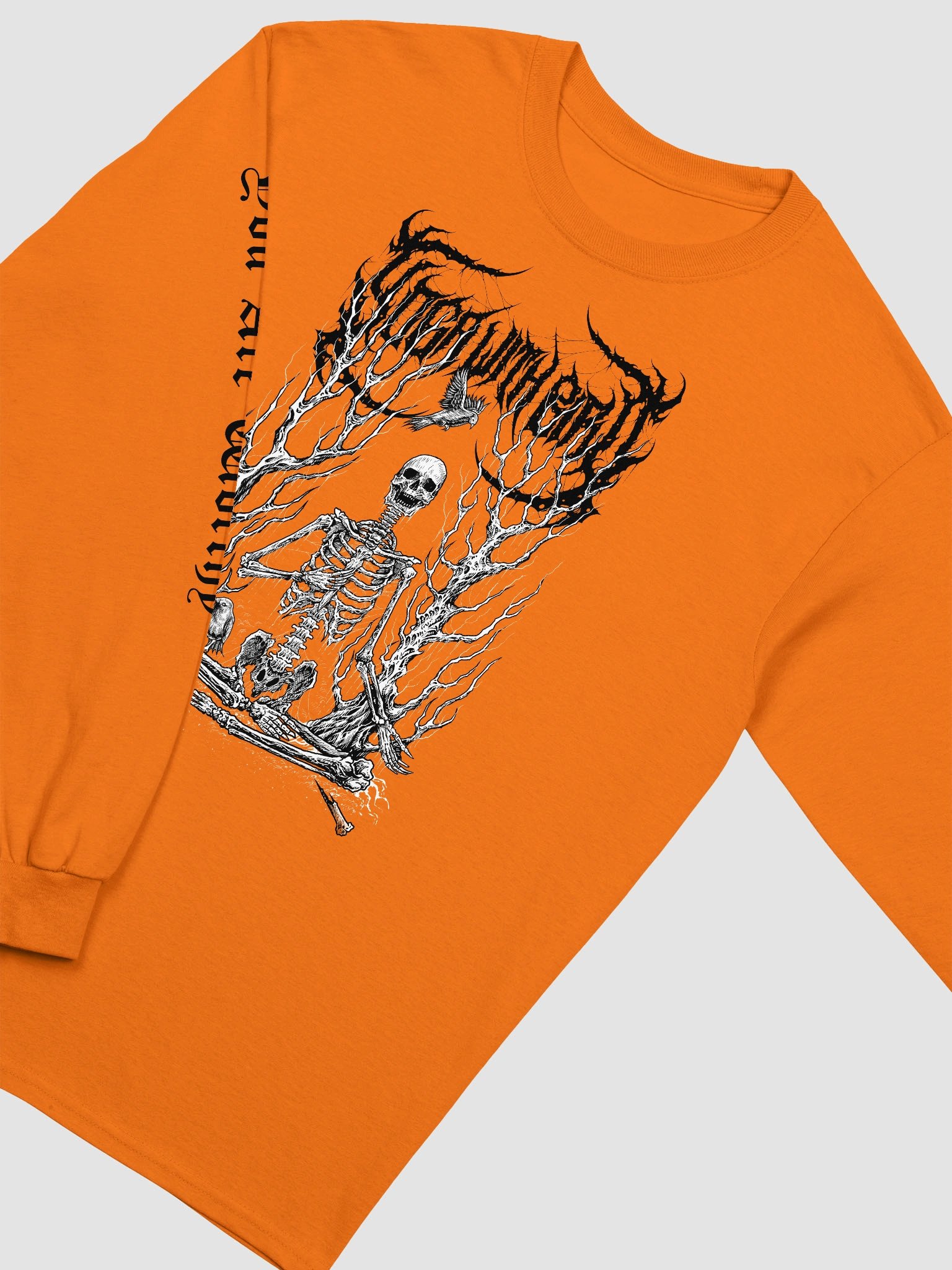 Corpse Pose Orange Long Sleeve product image (3)