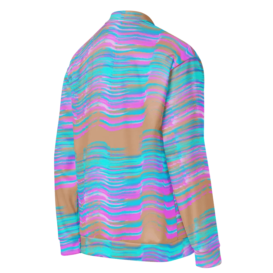Northern Sky Pink and Blue Bomber Jacket product image (8)
