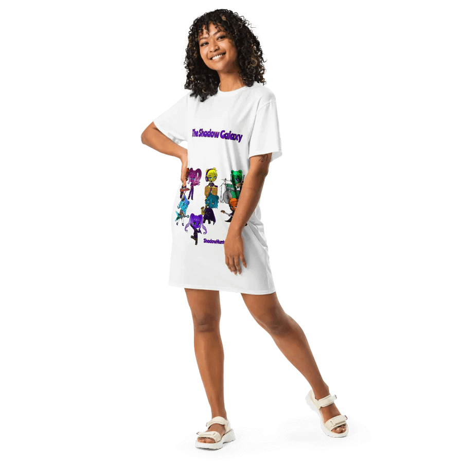 The Shadow Galaxy (Shadow Bear Band) T-Shirt Dress product image (9)