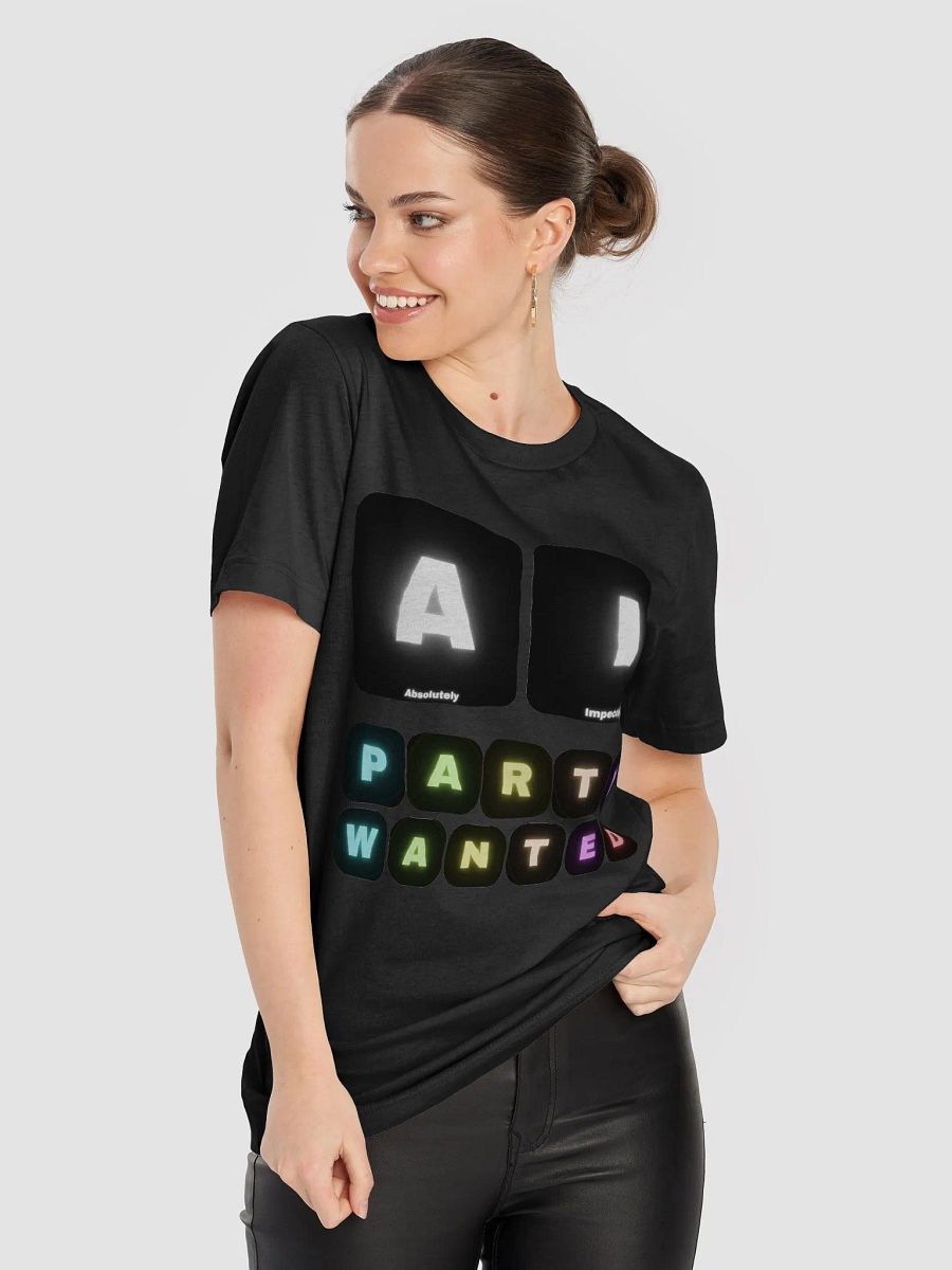 Absolutely Impeccable AI Party Wanted T-Shirt product image (84)