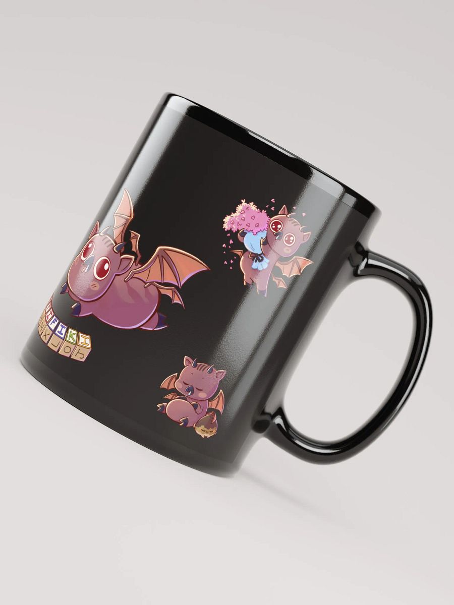 Mr Wawa & Tutzi Black Glossy Mug product image (8)