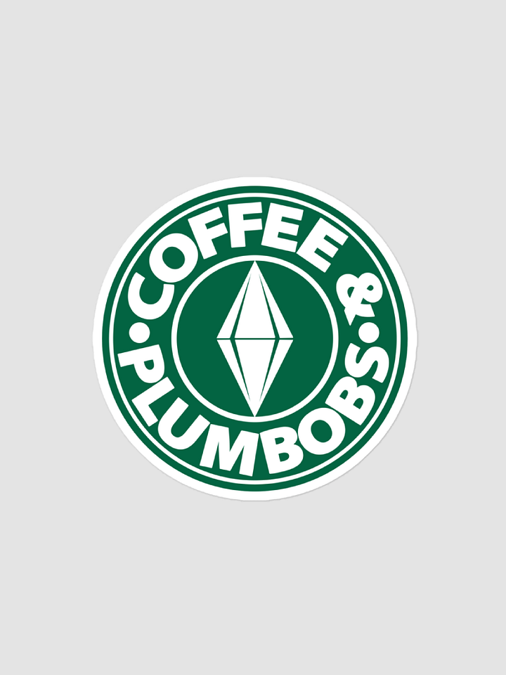 Coffee & Plumbobs Logo Sticker product image (1)