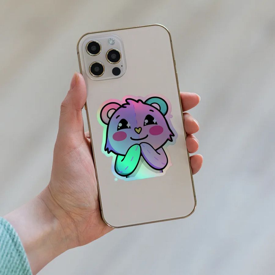 Aw - Holographic Sticker product image (6)