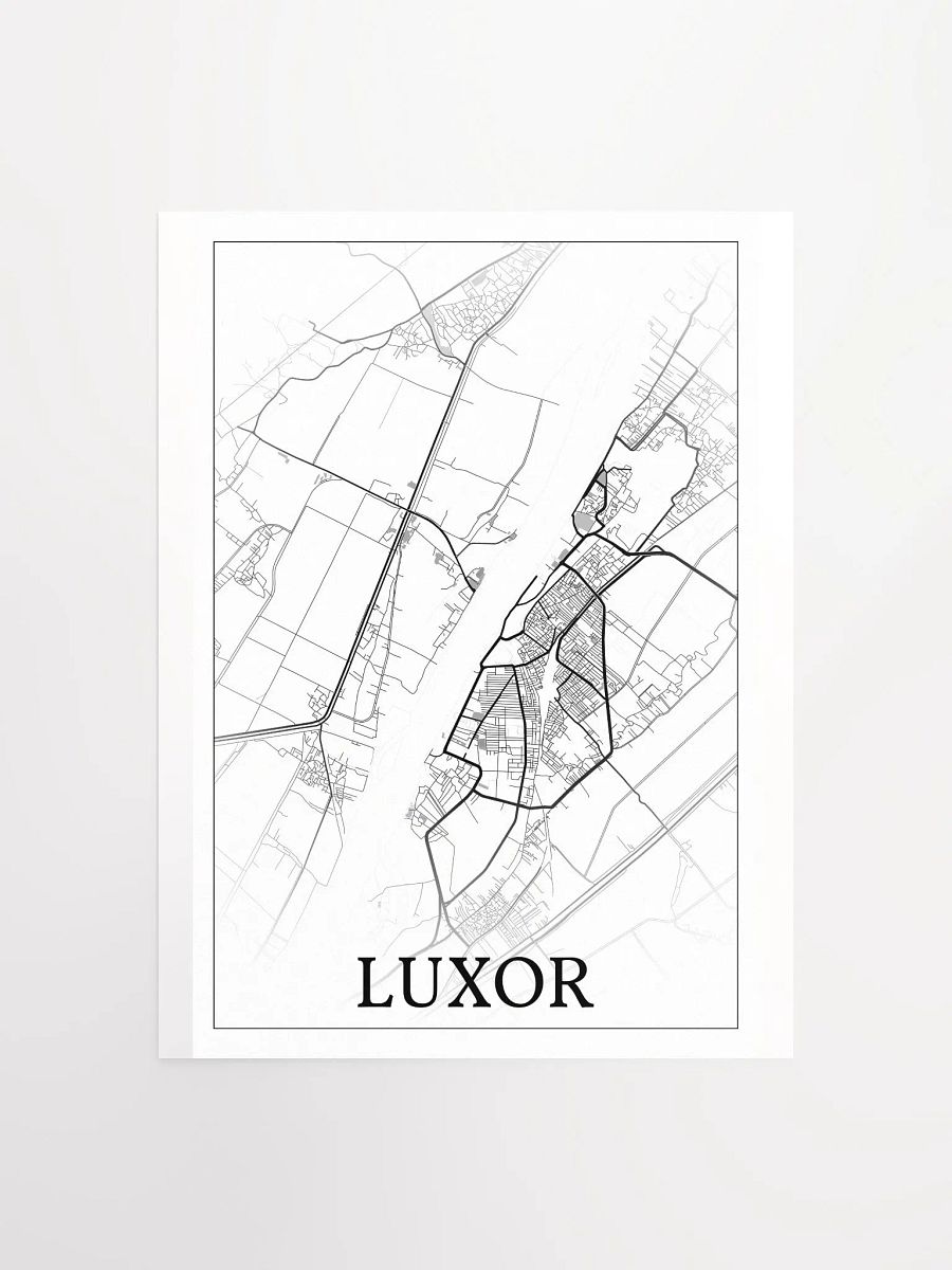 Luxor, Egypt, city map print product image (4)