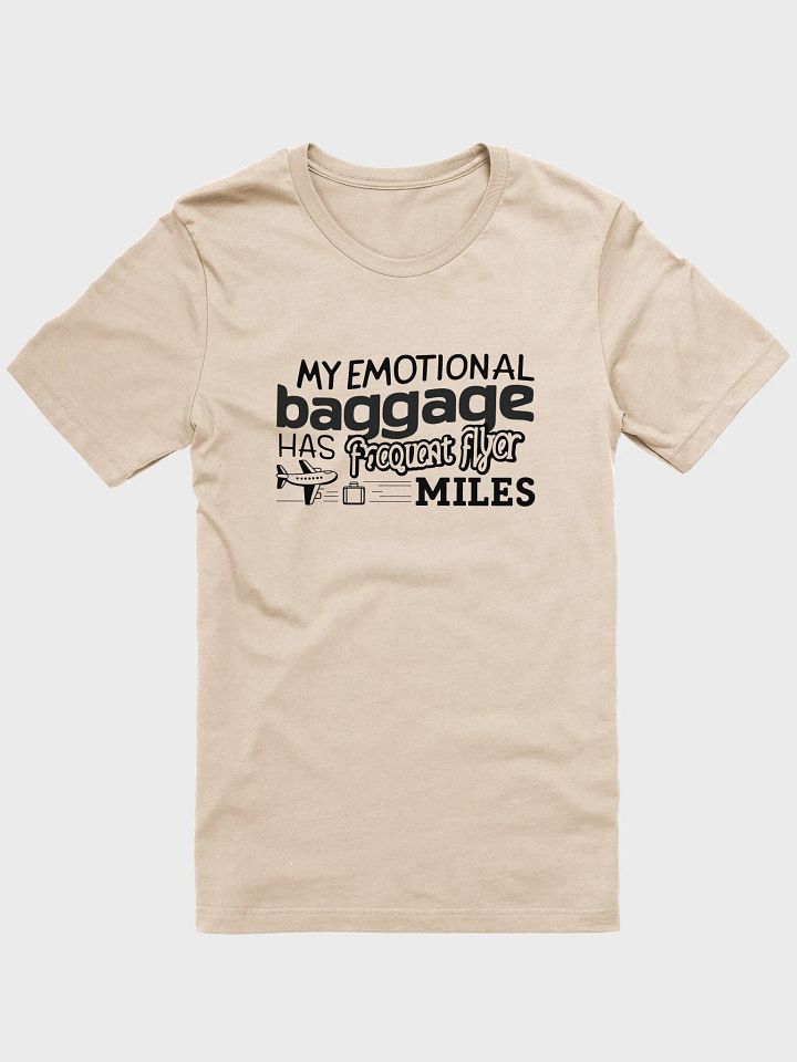 Funny T-Shirt Emotional Baggage Unisex Black Print product image (1)