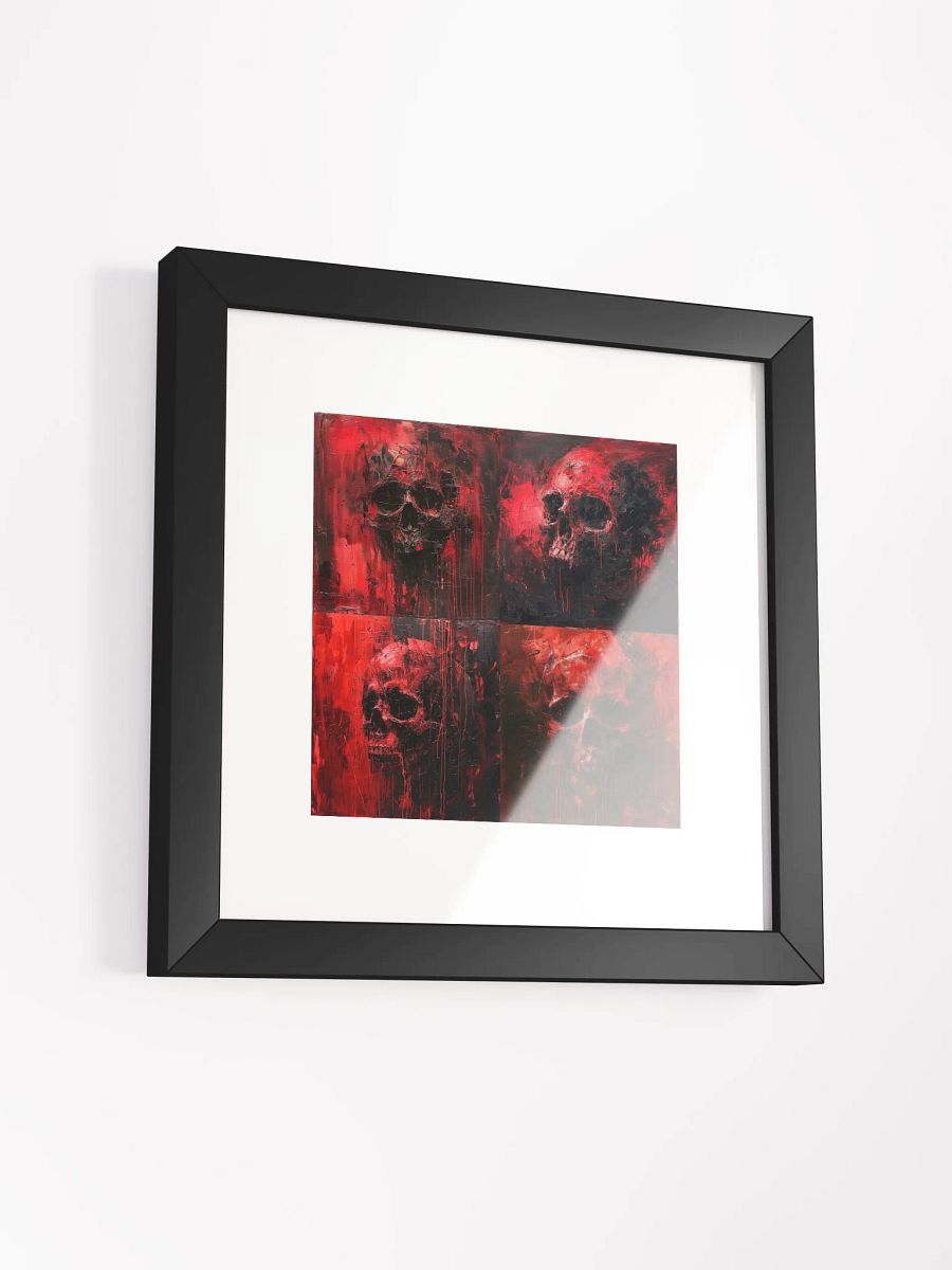 Crimson Skulls – Abstract Variants Art Print product image (3)