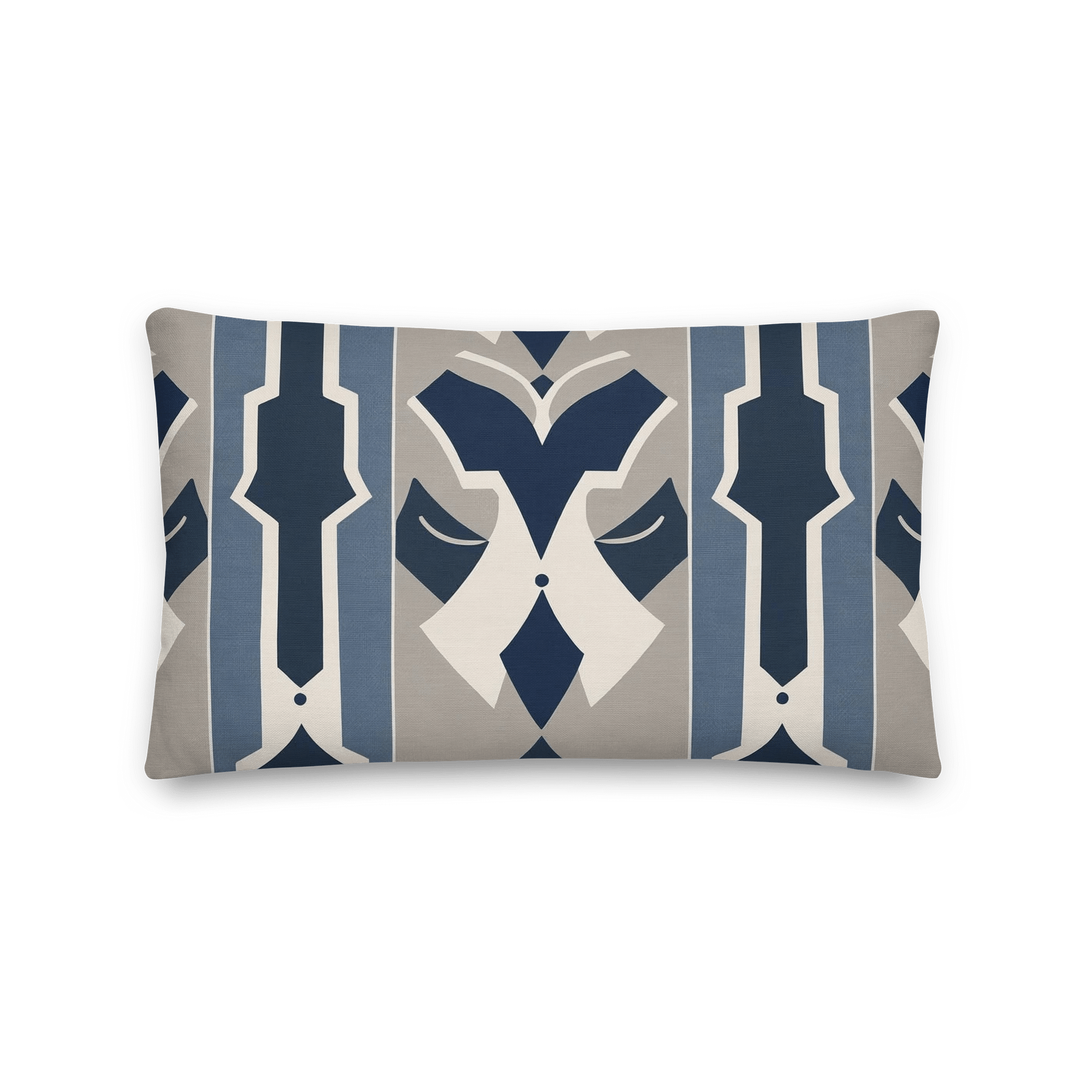 Symmetry in Blue Premium Pillow product image (2)