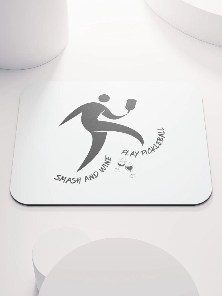 Smash and Wine Pickleball Invisible Elegance Mouse Pad product image (1)