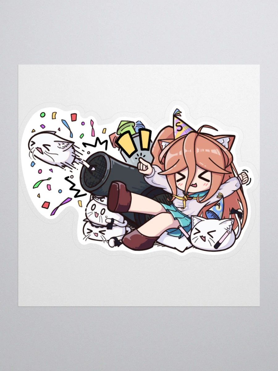 Shiro__Nya Confetti Cannon Sticker product image (3)