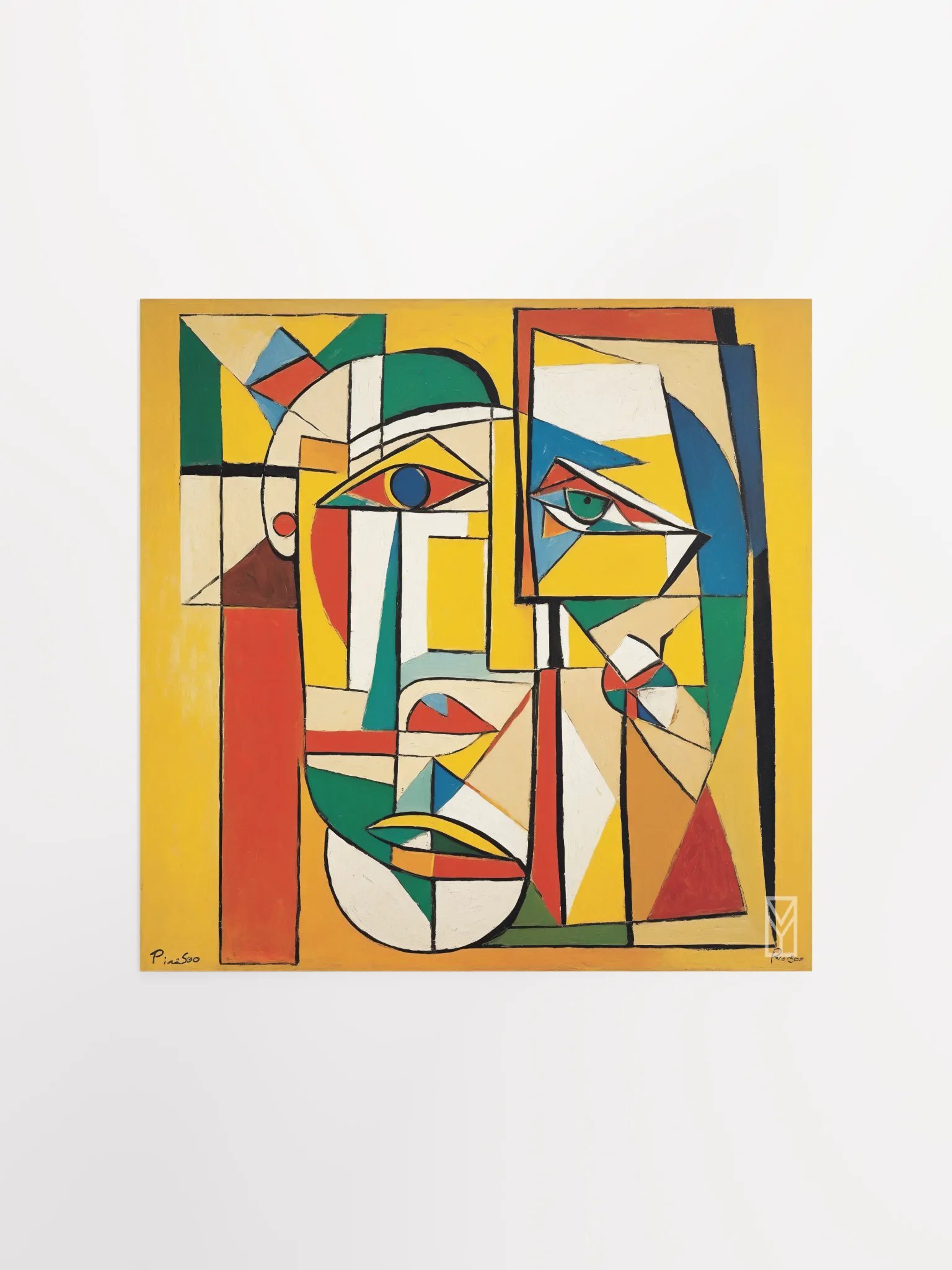 Poster Vivid Persona in Cubist Lines product image (1)