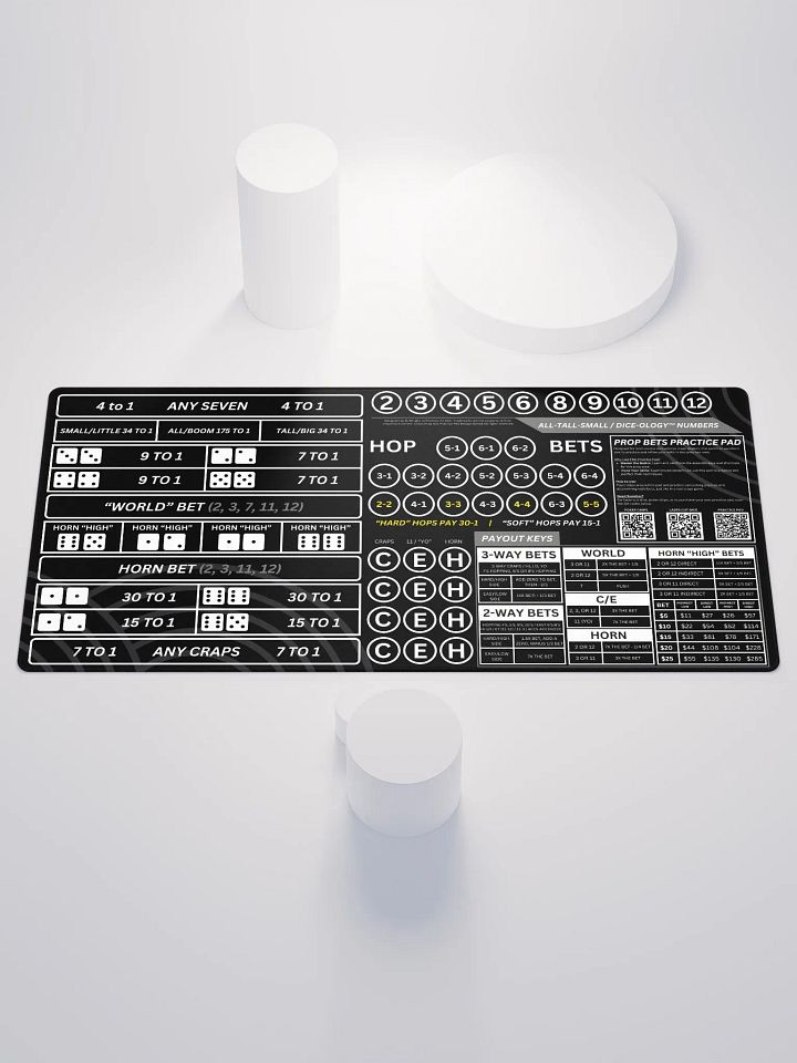 Craps Prop Box Practice Pad - Noir product image (1)