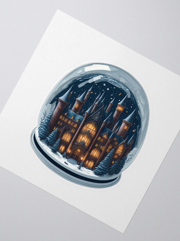 Enchanted Castle Snow Globe Sticker product image (4)
