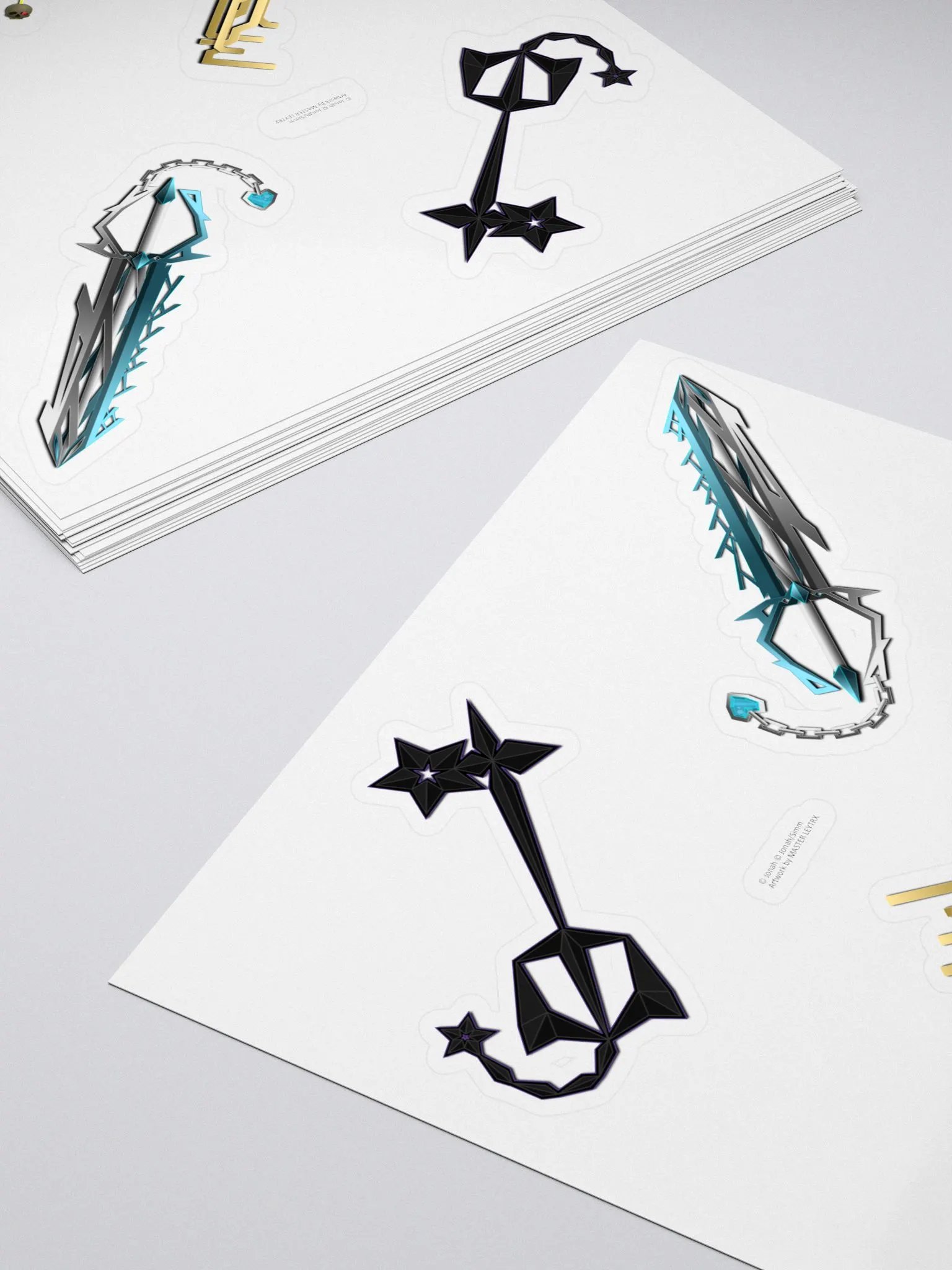Custom Keyblade Sticker Sheet 6 product image (4)