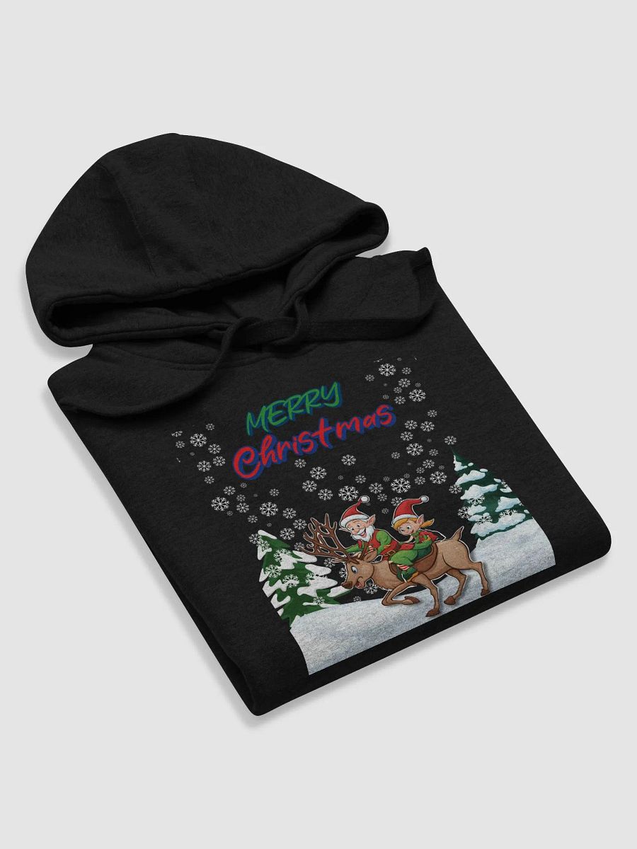 Santa Elves Riding A Reindeer Hoodie product image (25)