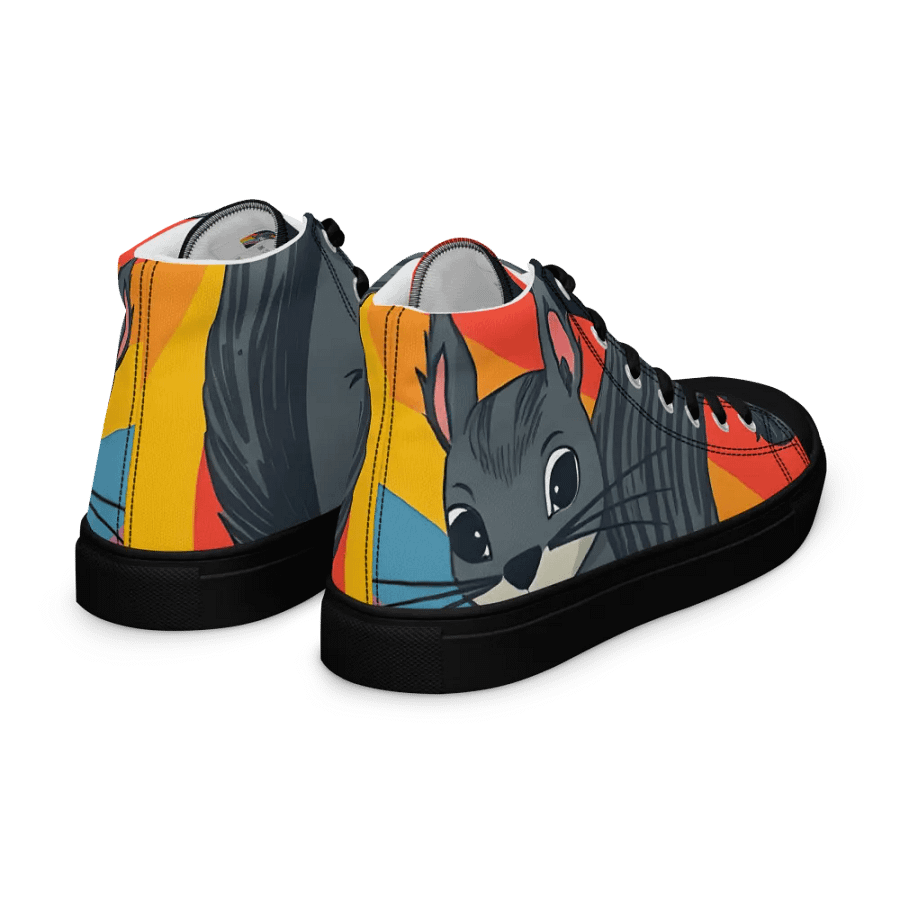 retro Squirrel Men's premium canvas High Tops product image (7)