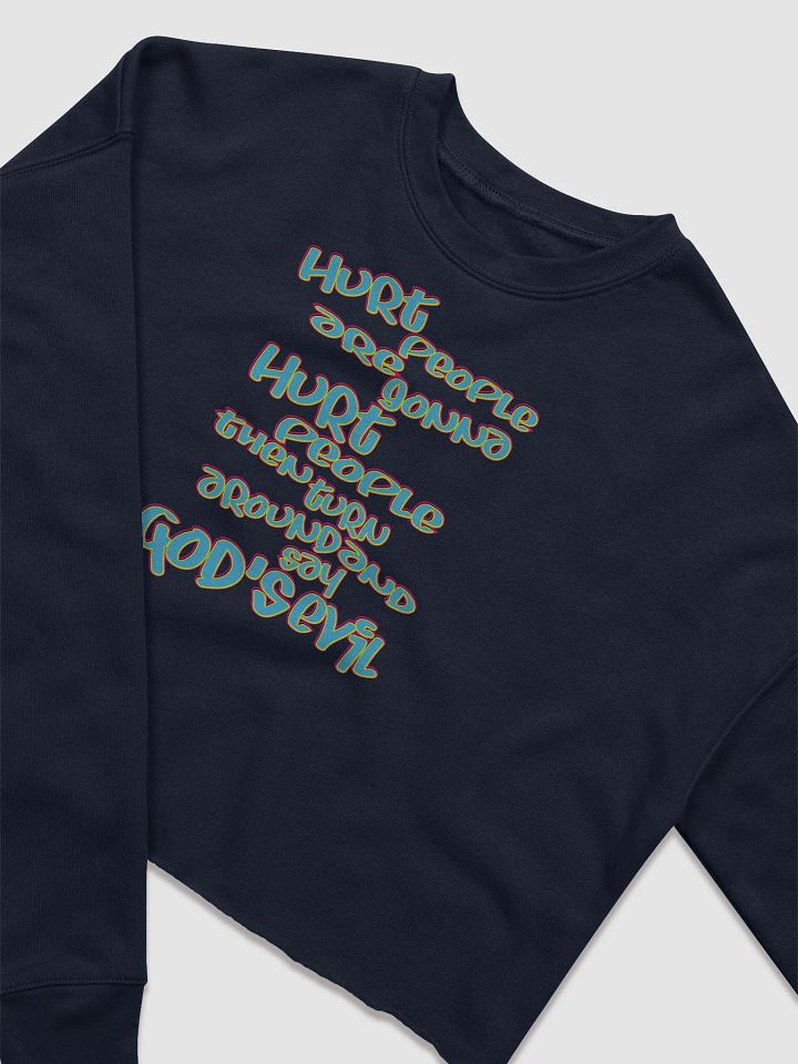 Hurt People - Blue Graffiti - Bella+Canvas Women's Fleece Crop Sweatshirt product image (1)