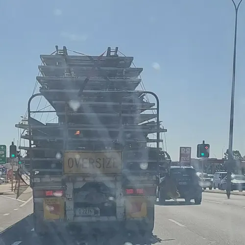 So I stopped at a light yesterday, and this truck was in front of me.

I immediately overtook it cause I've seen too MANY FIN...