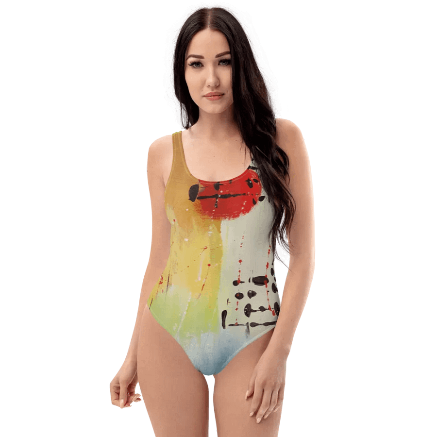 original painting by b.reters printed on swimsuit, modern design product image (1)