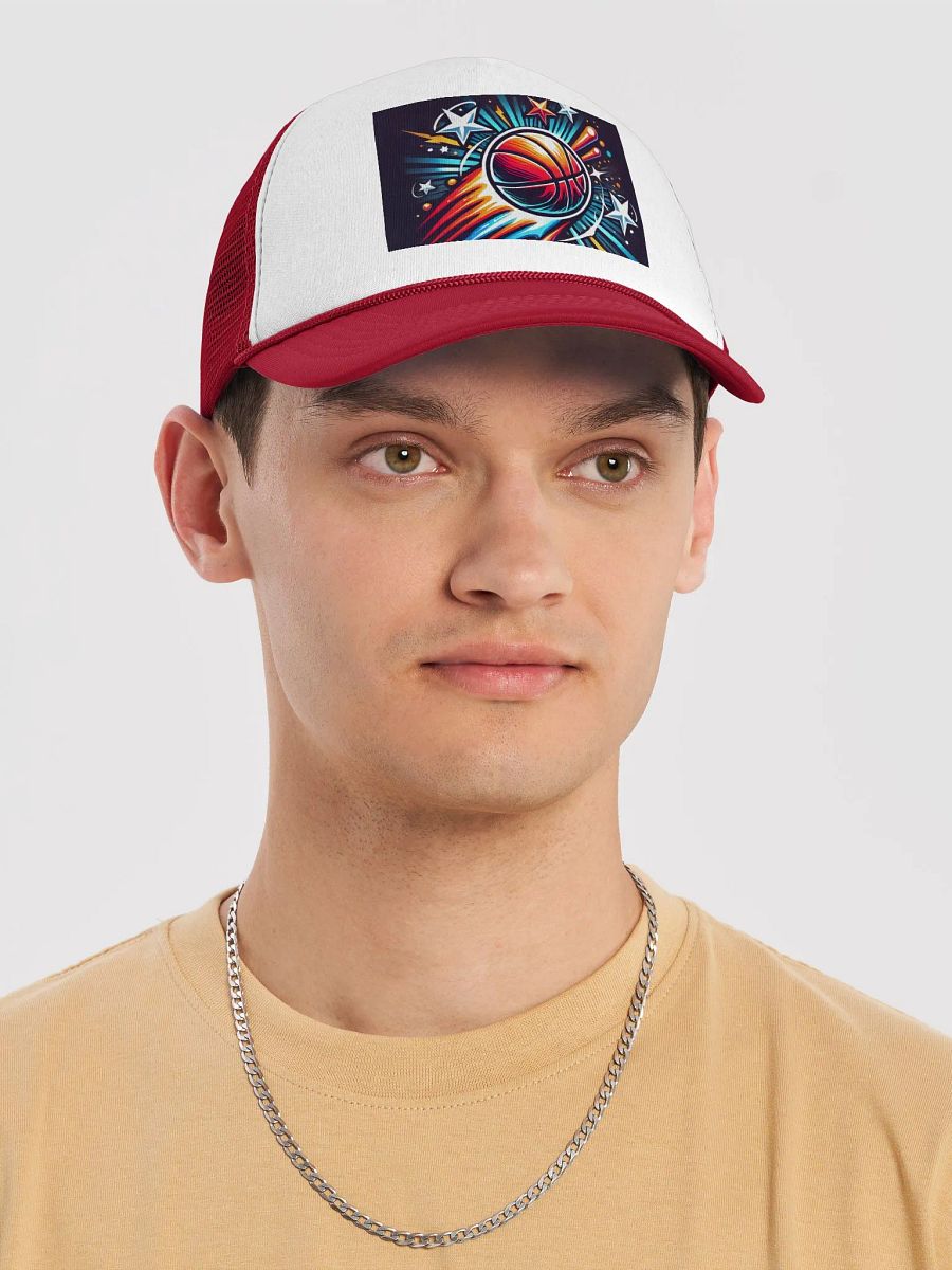Cosmic Slam Basketball Trucker Hat product image (8)