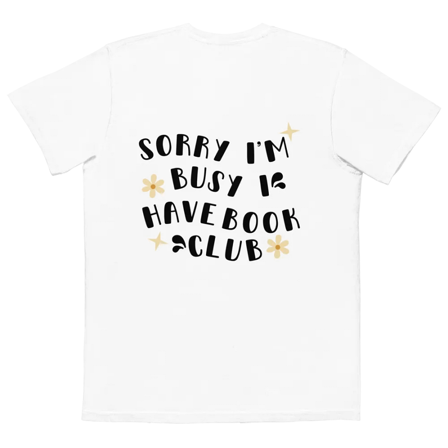 Exclusive Oversized T-Shirt - 'SORRY I CAN’T I HAVE BOOK CLUB' - Perfect for Book Lovers product image (7)