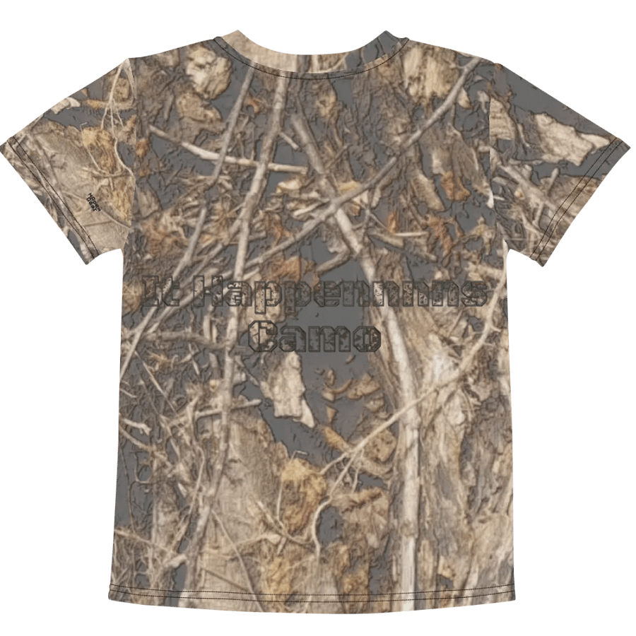 Kids Crew Neck T-Shirt - Dead Split - It Happennnns Camo product image (6)