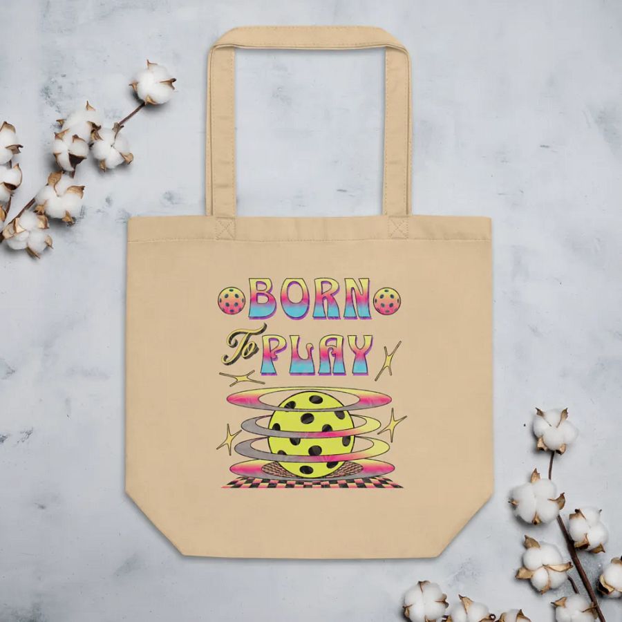 Born To Play Pickleball Playful Spin Tote Bag product image (3)