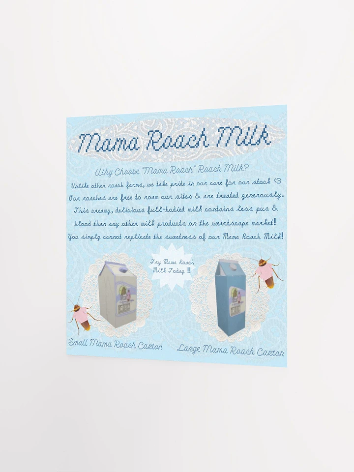 Mama Roach Milk Website Square Matte Poster product image (2)