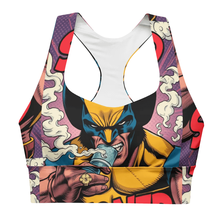 Comic Character Stoned All-Over Sports Bra product image (4)