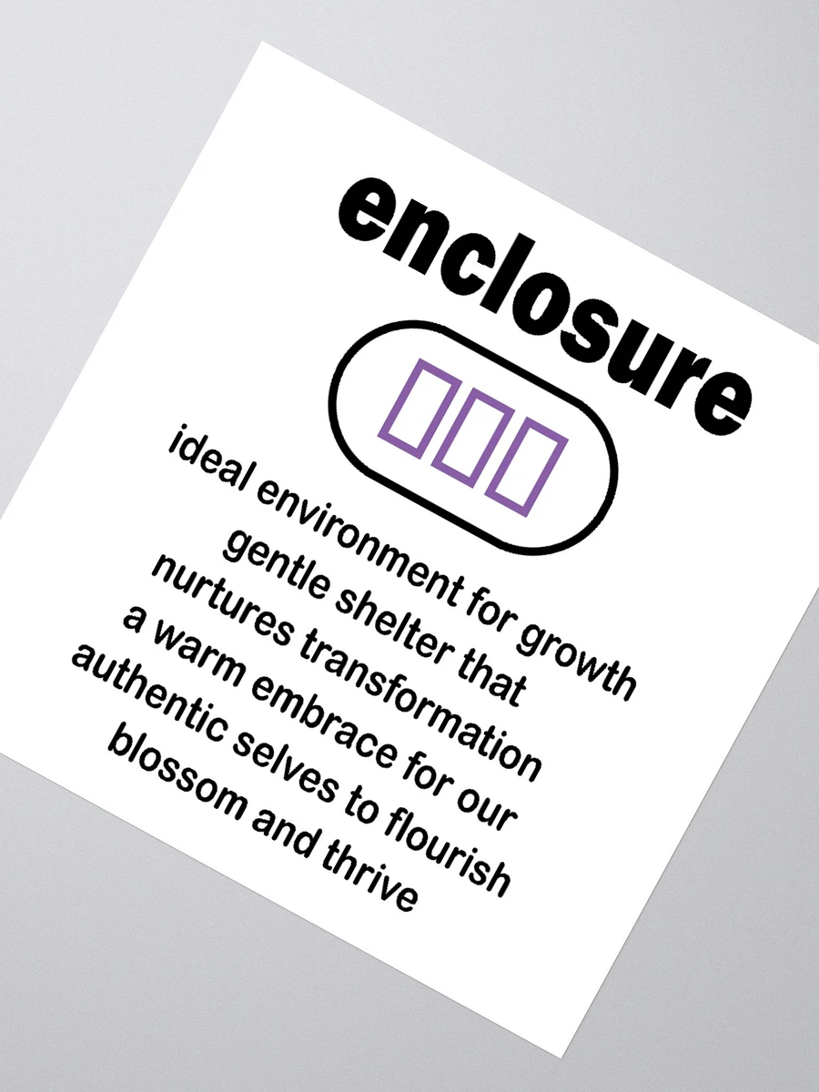 enclosure Sticker - light purple line product image (1)