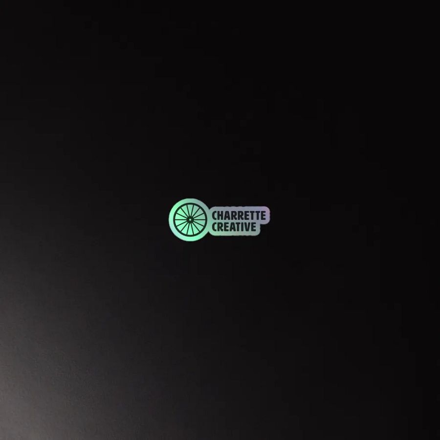 Charrette Creative Logo - Holographic Sticker product image (3)