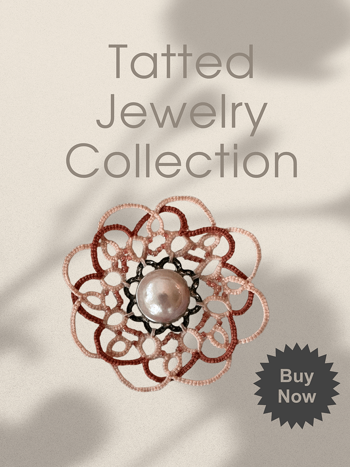 Lace Brooch with Genuine Antique Pearl Centerpiece product image (1)