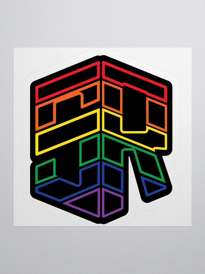 Outlined Pride Logo Sticker product image (1)