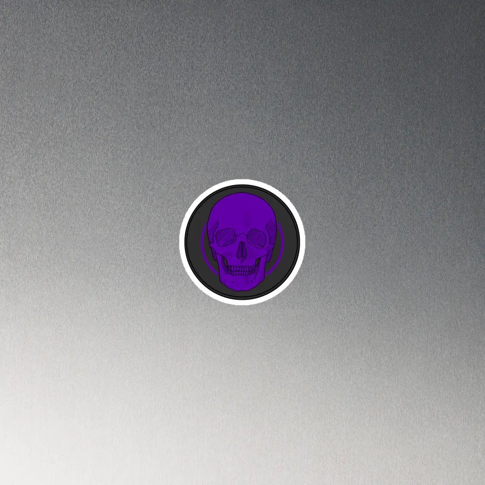 Purple skull magnet product image (4)