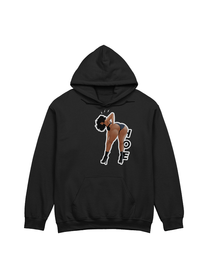 HOE HOODIE FISHNETS - BLACK product image (1)