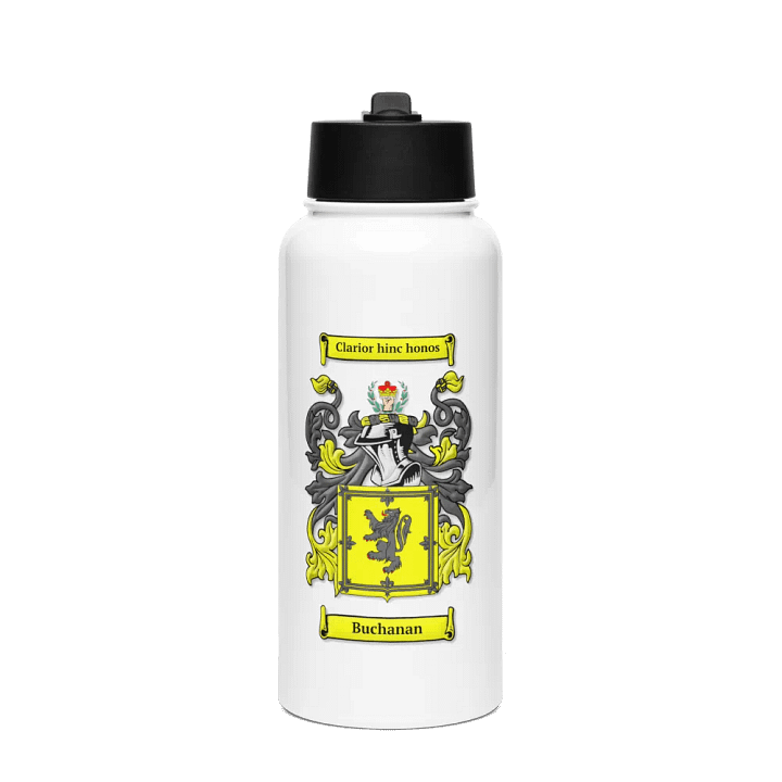 Buchanan Family Crest - Stainless Steel Sports Water Bottle product image (1)