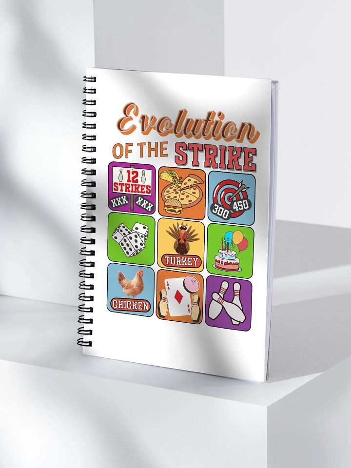 Evolution of the Strike Bowling Spiral Notebook product image (1)