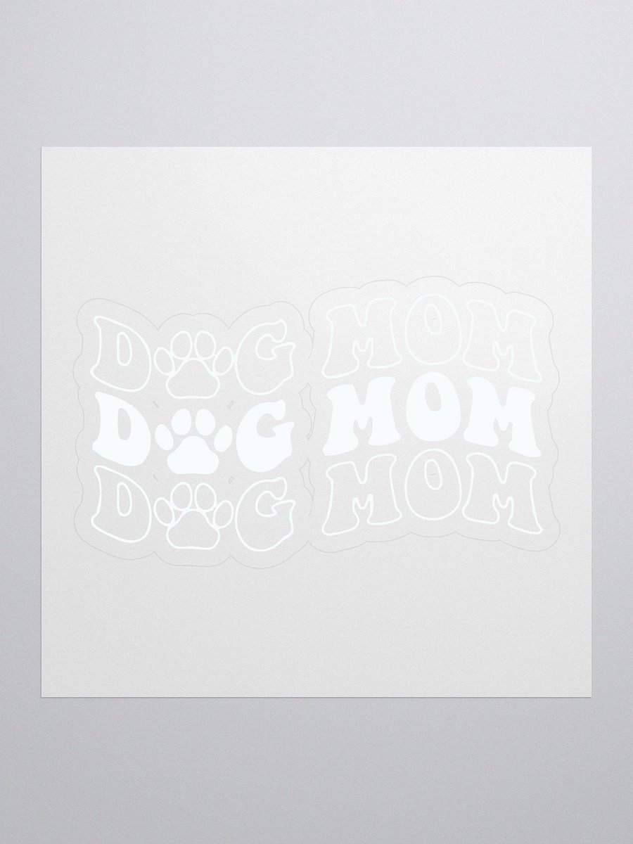 Dog Mom Kiss Cut Stickers product image (1)