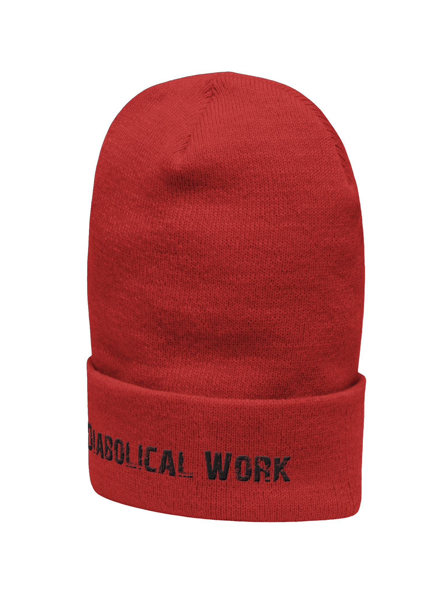 Diabolical Work Beanie (Black Stitching) product image (6)