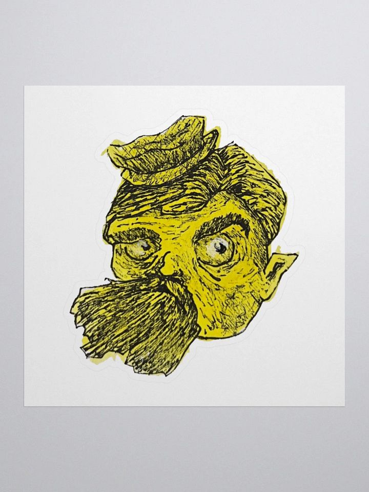 Watercolour Blobs Sticker- Lemon Yellow Hue product image (1)