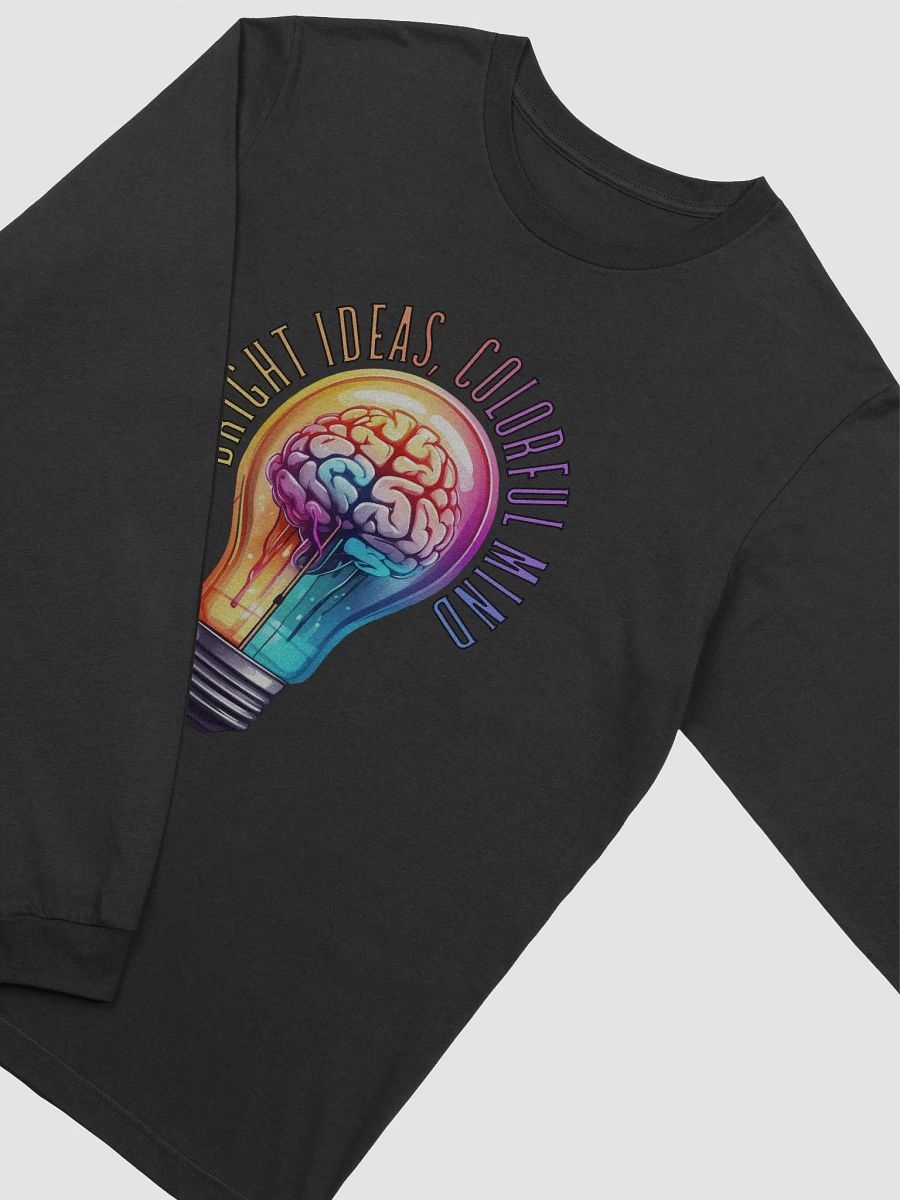 Reflective Bulbs Graphic | Long Sleeve T Shirt | Bright Ideas, Colorful Mind product image (2)