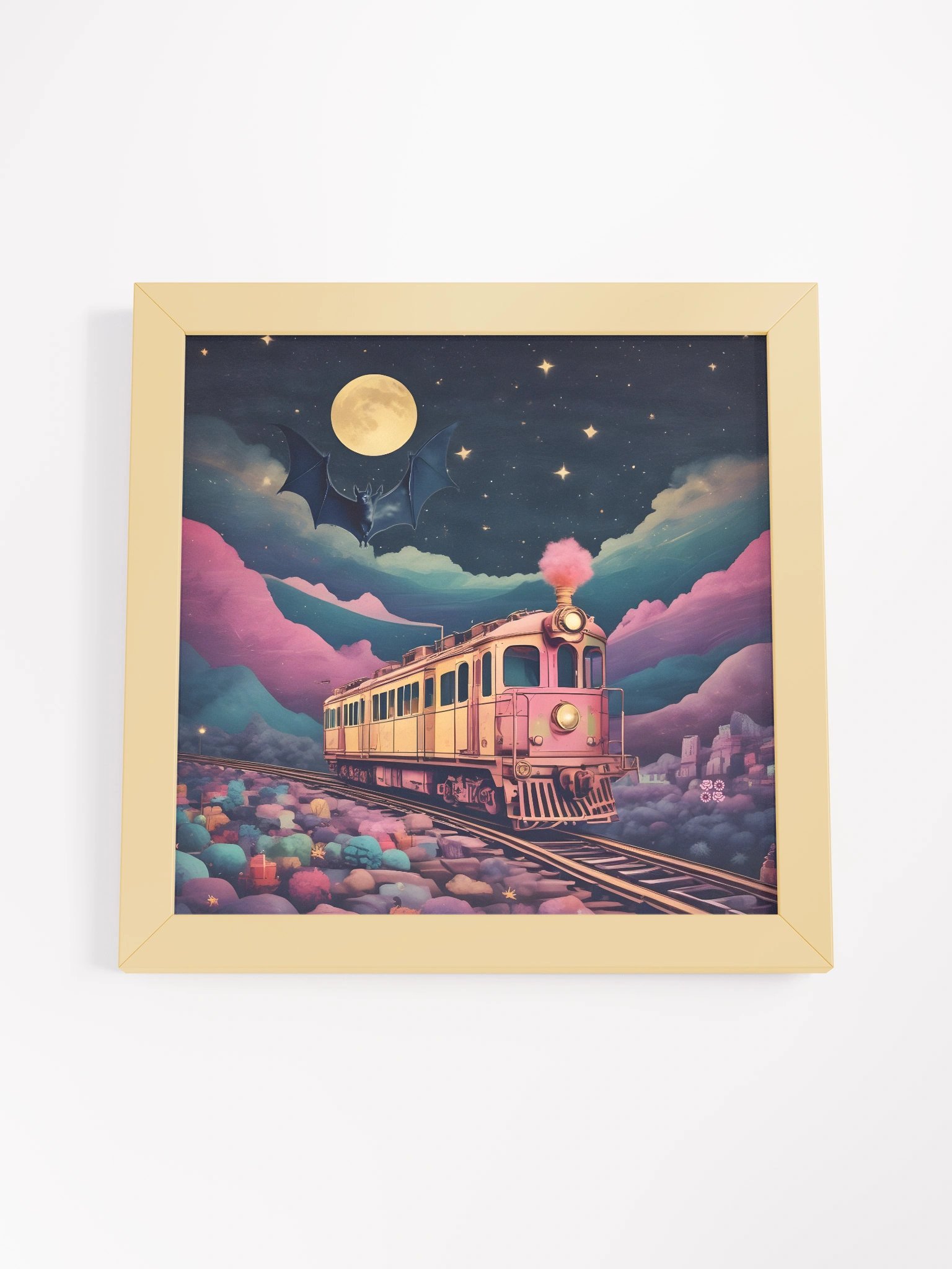 Metros y Murciélagos Art Print Edition (Framed) product image (7)