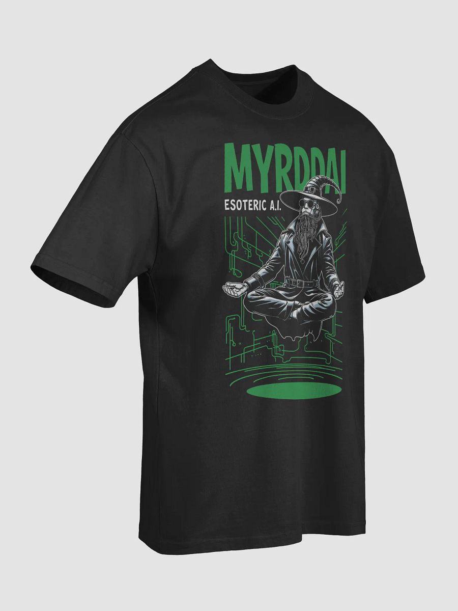 MYRDDAI: 90s Retro Cyberpunk Style with Back Logo - Oversized Faded T-Shirt product image (7)