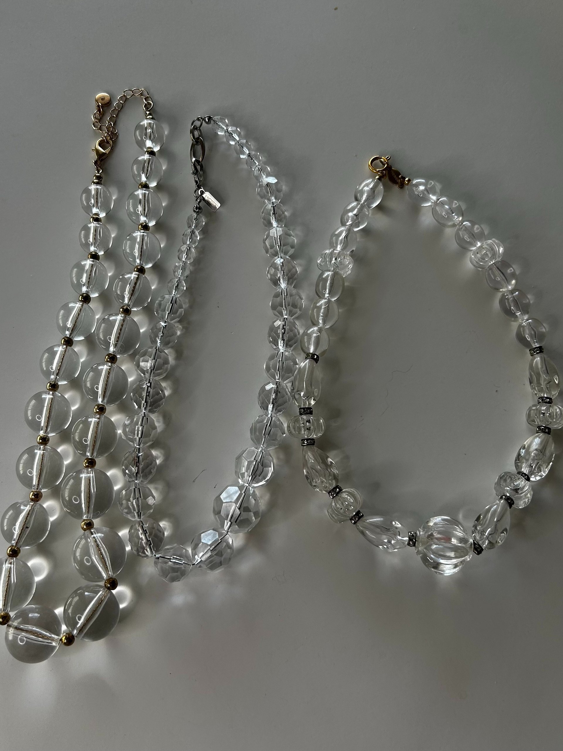 Clear Lucite Necklace Lot product image (5)