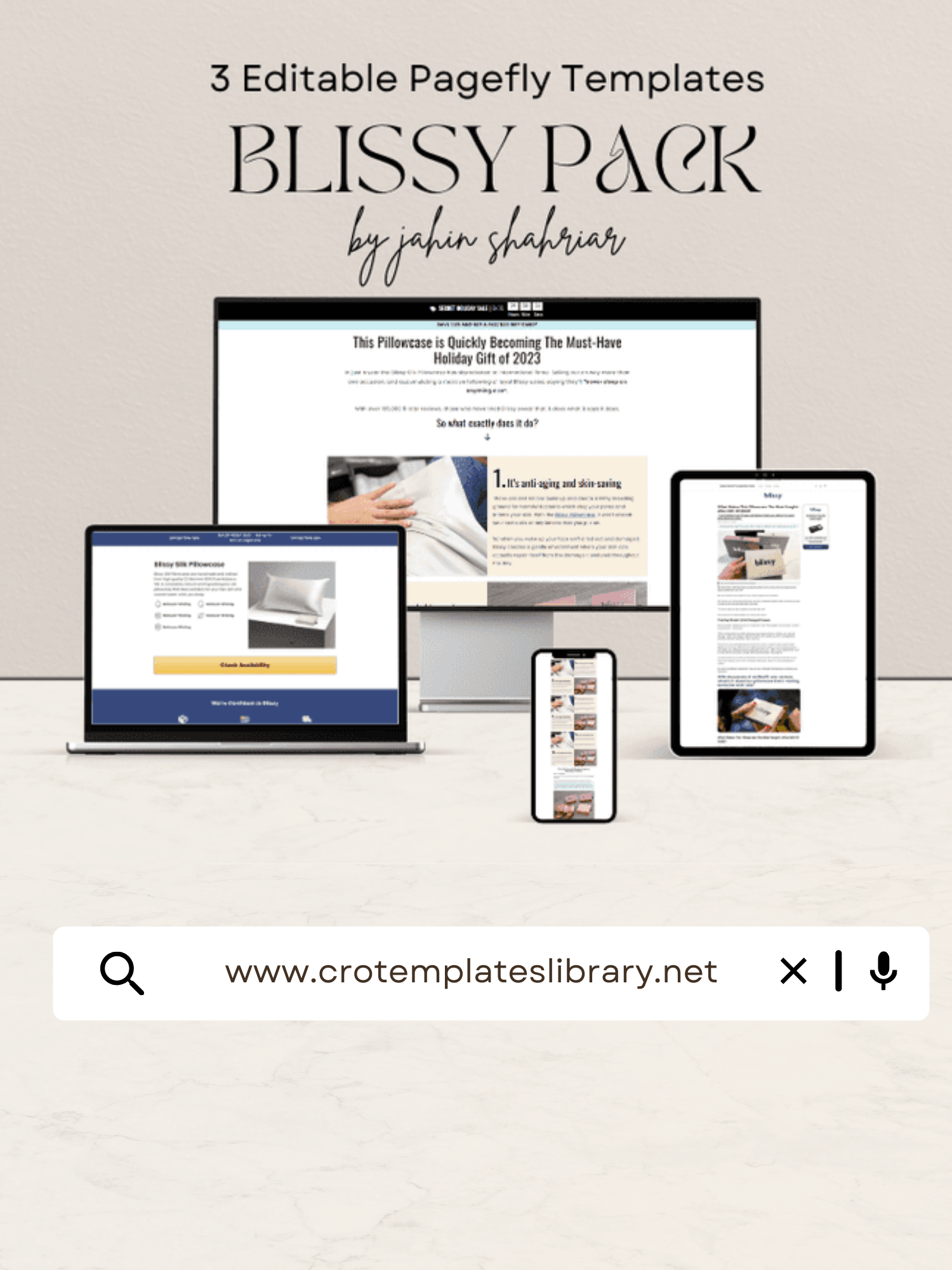 Blissy Shopify Advertorial Templates Pack product image (1)