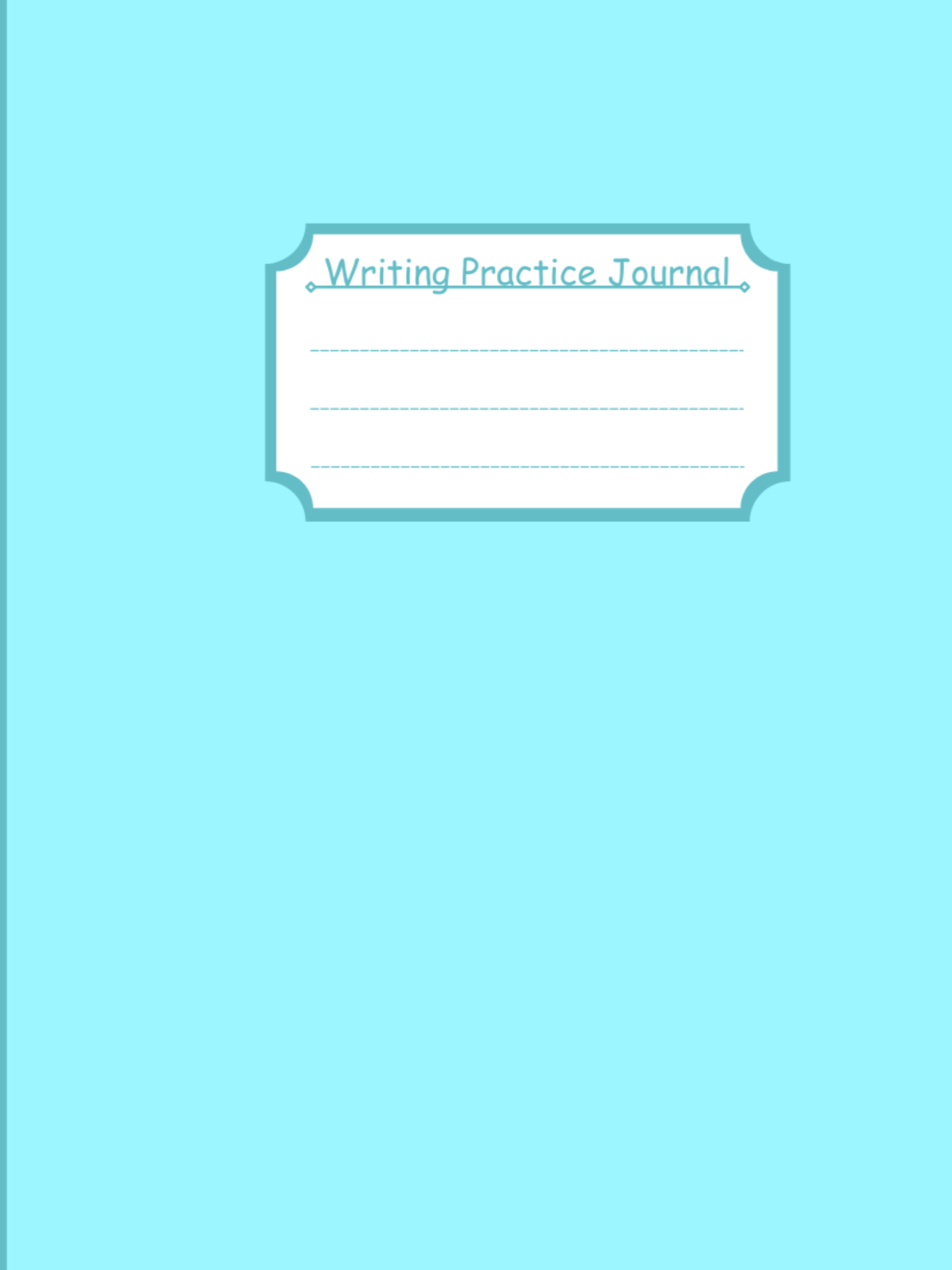 Pastel Blue Digital Writing Practice Journal product image (1)
