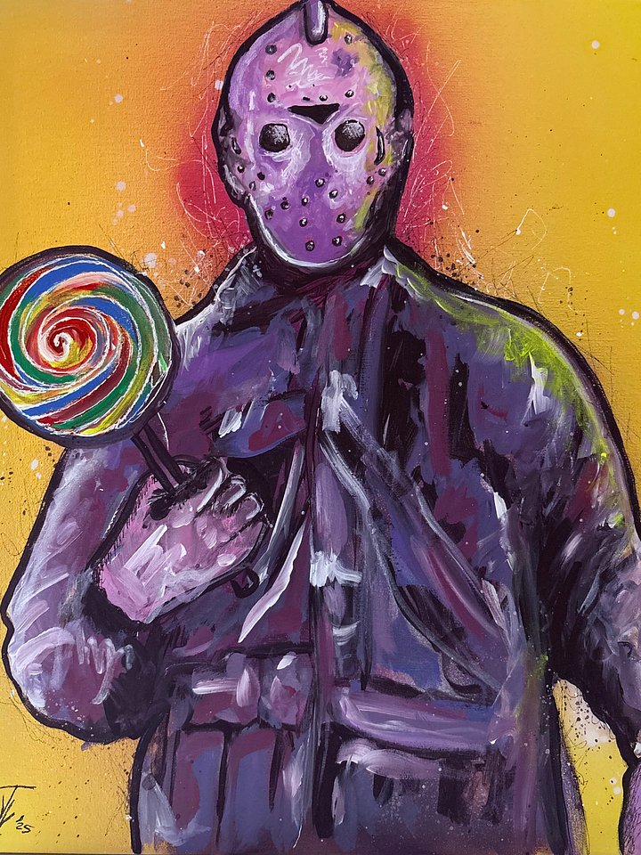 Jason Voorhees Lolipop - Colorful Pop Art product image (1)