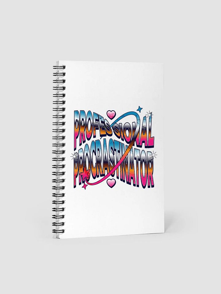 Professional Procrastinator Spiral Notebook product image (2)