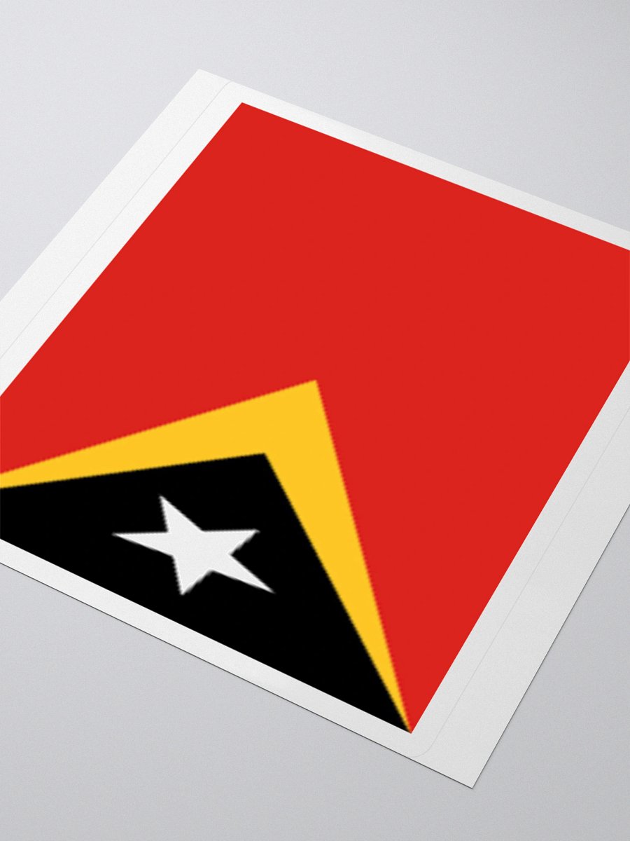 East Timor Flag Sticker - Premium Vinyl Design for National Pride product image (8)
