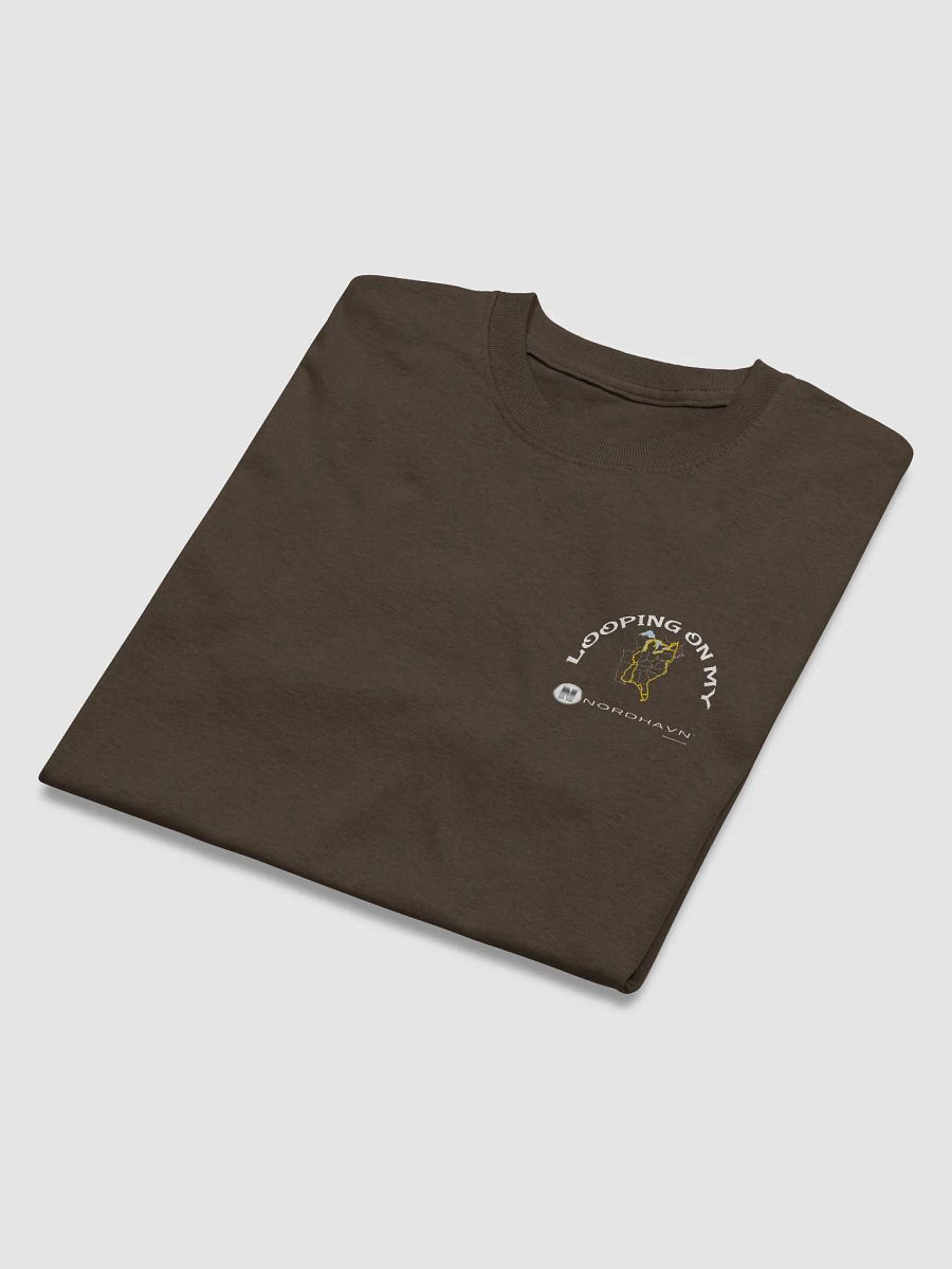 Looping On My Nordhavn - T-Shirt - Dark Shirt w/White Logo product image (3)